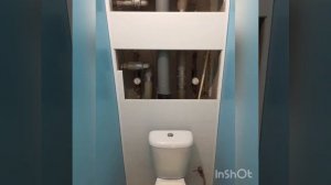 задняя стена туалета из панелей пвх