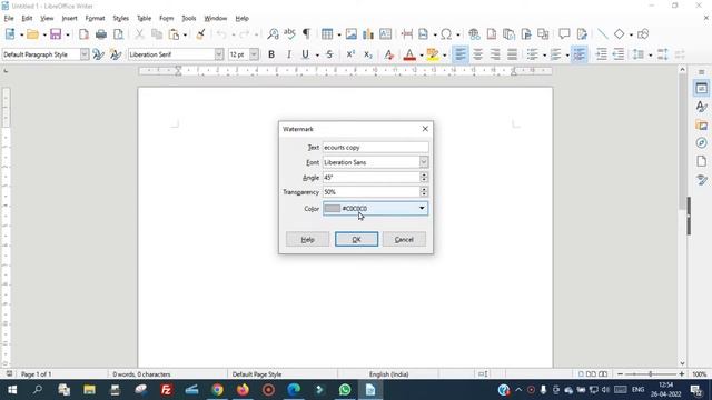 How to Add Watermark in Libre Office Writer смотреть онлайн