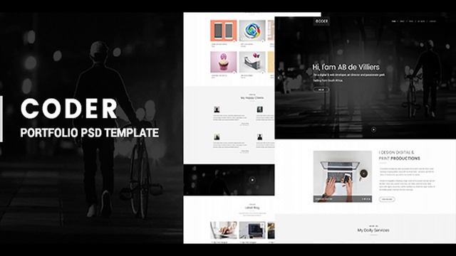 Coder - Personal Portfolio PSD Template | Themeforest Website Templates and Themes смотреть онлайн