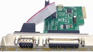 PCIe Combo Serial Parallel Expansion Card PCI Express to Printer LPT Port RS232 Com Port Adapter IE