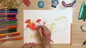 Новогоднее чудо рисунок. Дед мороз рисунок. Новогодние рисунки. Рисунок новогодняя сказка.