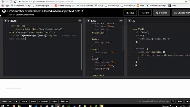 Limit number of characters allowed in form input text field using css binding смотреть онлайн