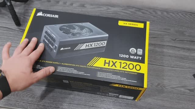 Блок питания Corsair HX1200 w || Corsair HX 1200 PSU Unboxing смотреть онлайн