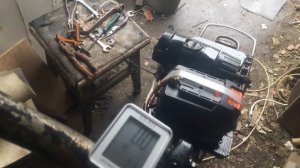 Испытание электро велосипеда с приводом от шуруповёрта на холостом ходу...