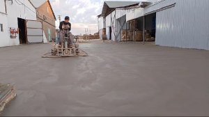 Затирка бетона вертолётом