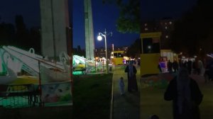 Махачкала, собачий парк ночью на велике