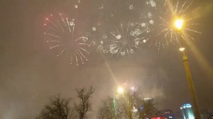 Новогодний салют в Минске 2017