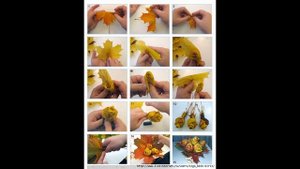 Вироби з листя / Поделки из осенних листьев своими руками