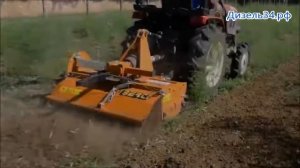 Горизонтальная почвофреза для минитрактора