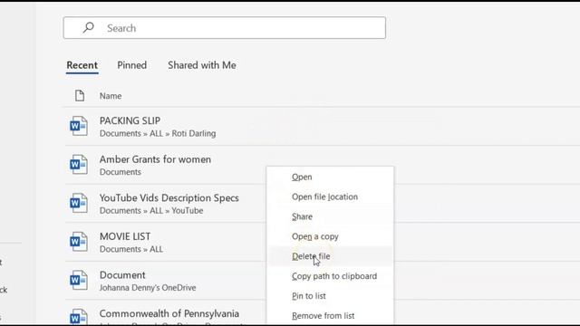 HOW TO REMOVE/DELETE FILENAME FROM RECENT DOCUMENTS LIST IN MICROSOFT WORD смотреть онлайн