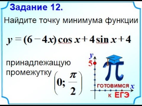 Найти точку минимума