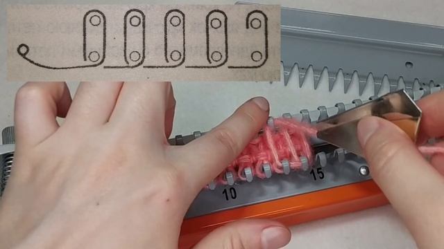 11 УЗОР РЕЗИНКА "ВЕТОЧКА" | ПЫШНАЯ ОБЪЕМНАЯ РЕЗИНКА | ручная вязальная машинка Ивушка | LOOM KNIT