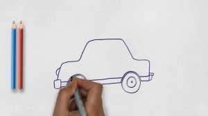 Как нарисовать полицейскую машинку, лёгкие рисунки для детей 3-5 лет, простые рисунки для срисовки
