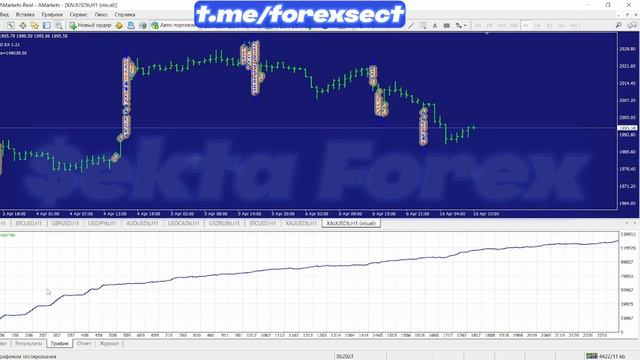 Разгон депозита на форекс - тестируем советник MASTER X GOLD 1.21