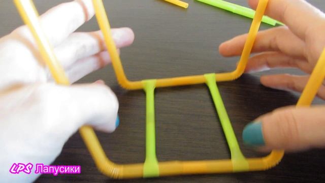 LPS Мастер класс Качели из трубочек/ Как сделать игрушечные lps качели/ МК на качель смотреть онлайн