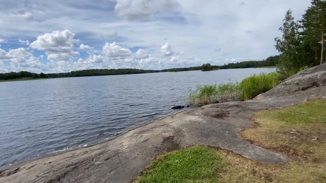 Озеро Вуокса. Часть 3. Водный поход по озерам ленинградской области смотреть онлайн