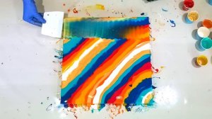 NEW! Zig-Zag Acrylic Paint Pouring SWIPE - Must See CELLS | Pre-mixed Pouring Paint | Fluid Paintin