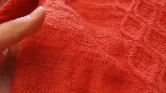 Женский пуловер с рукавом реглан снизу- завершен смотреть онлайн