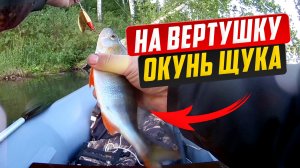 Щука и окунь на вертушку Mepps, первая охота на хищника!
