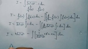 Integration of sqrt(x^2-a^2)dx