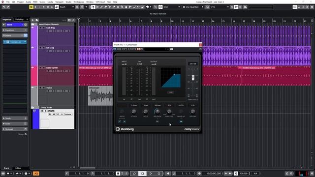 Обработка звука. 3 фишки САЙДЧЕЙН компрессии (на примере Cubase)