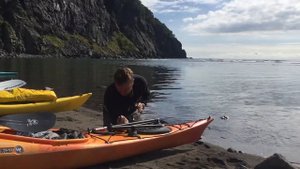 Установка держателя Borika для камеры на каяк