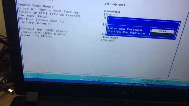 Disable Secure Boot in Acer Aspire 3 A315-31-C0A7 смотреть онлайн