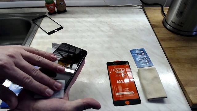 Как наклеить стекло на iPHone 7 plus смотреть онлайн