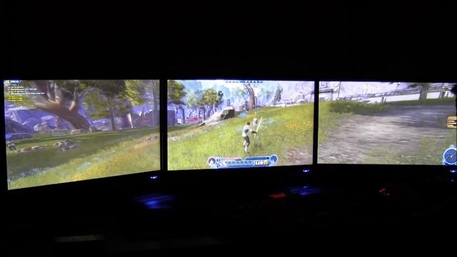 5000 Dollar Gaming Computer (SLI GTX 590's) SWTOR Nvidia Surround Gameplay *JCP* смотреть онлайн