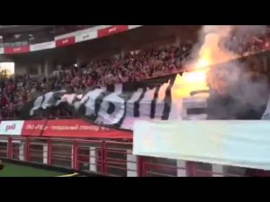 Фанаты Спартака на матче с Локо.