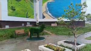 Сахалин. Наши города. Долинск, новые фасады.