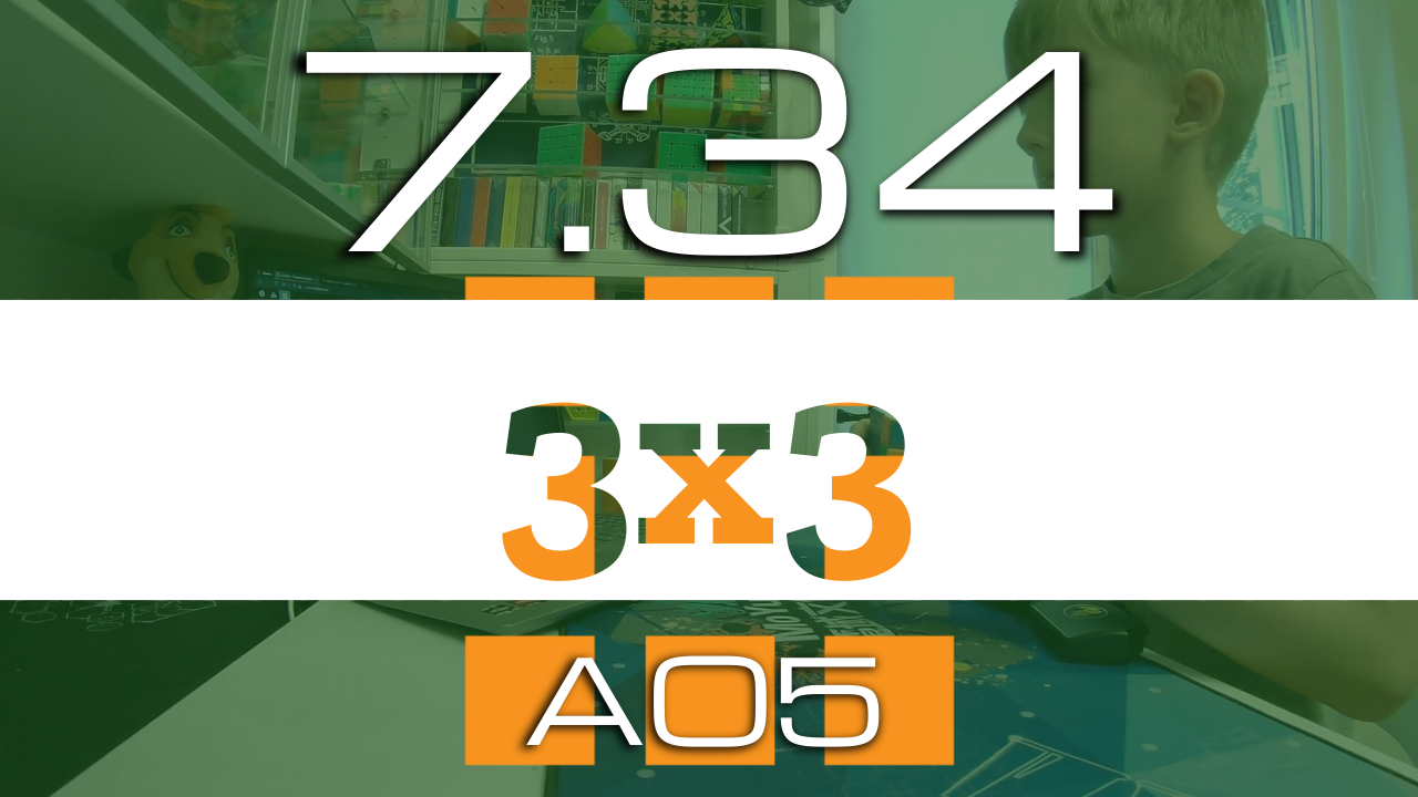 (7.34) Ao5 3x3 Rubik's Cube