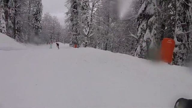 Газпром Лаура обзор синей трассы B4 (длина 1050м) смотреть онлайн