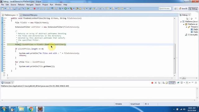 How to Find and list out files with certain extension only in Java?_Version 2 | Java File | Java IO