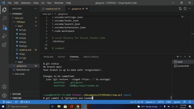 CIT95FA21 - Week 1 Git workflow смотреть онлайн