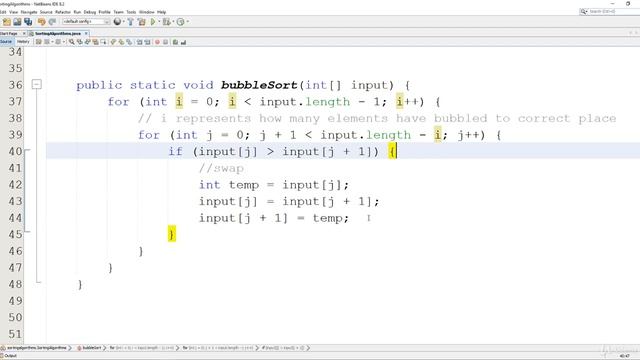 5 CODE Bubble Sort in Java смотреть онлайн