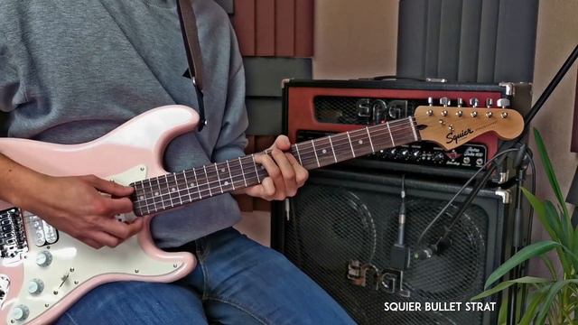 SOUND COMPARISON: Squier Bullet Strat VS. Fender American 60's Strat (No Talking) смотреть онлайн