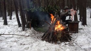 PRIMITIVE TECHNOLOGY | ROCK OVEN like CAVEMAN | Eating CAUL FAT, HEART, KIDNEY, TONGUE & MEAT