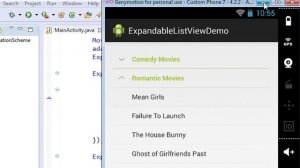 Android tutorial for beginners - 100 - Events and action listeners of expandable list view