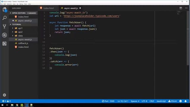 JavaScript Promises #3: Async Await смотреть онлайн