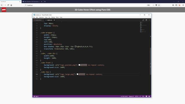 Pure CSS 3D Cube Effect 5 Minutes Tutorial