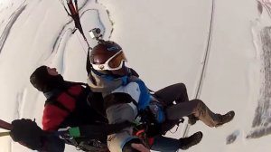 Тандемный полет на параплане SOL Kangaroo 3 зимой в Балаково