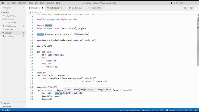 Python FastAPI To Do with Jinja2 Template смотреть онлайн
