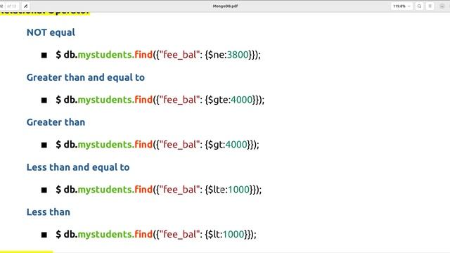 Session 3 : Find Operations or Commands in MongoDB  #mongodb #mongodbtutorial