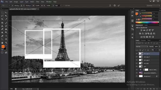 Create polaroid photo montage in photoshop |HA Graphic смотреть онлайн