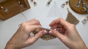 Ёлочка из джута | Елочное украшение в эко-стиле своими руками. Мастер-класс