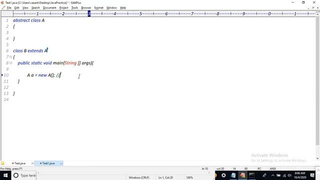 OOP's Concept | abstract class in java