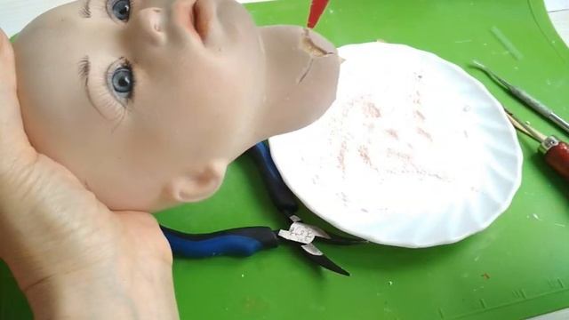 Реставрация фарфоровой Золушки Часть 1 Крашу соду!