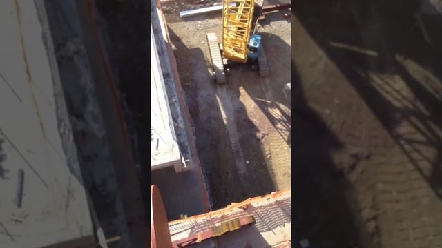 Астана новый жд вокзал "Астана Имсталькон" монтаж балки большая высота безбашенный монтажник