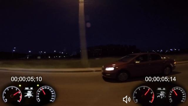 Замер разгона 0-100 VW Polo 1.4 TSI и Polo 1.6 (DSG vs AT) | Поло атмо против турбо смотреть онлайн